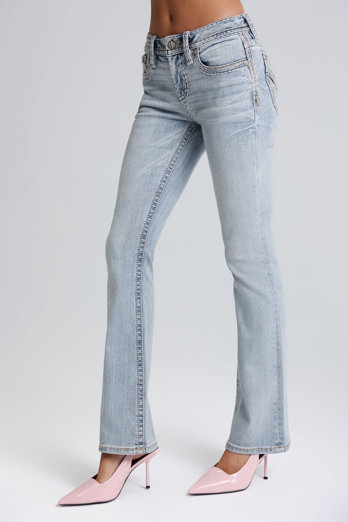 Anaya Stitched Bootcut Jeans