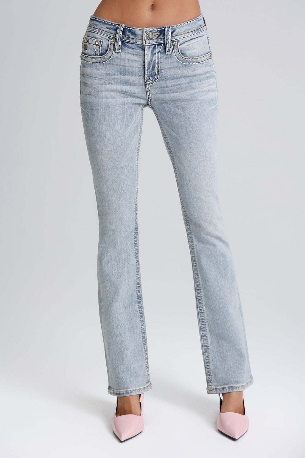 Anaya Stitched Bootcut Jeans
