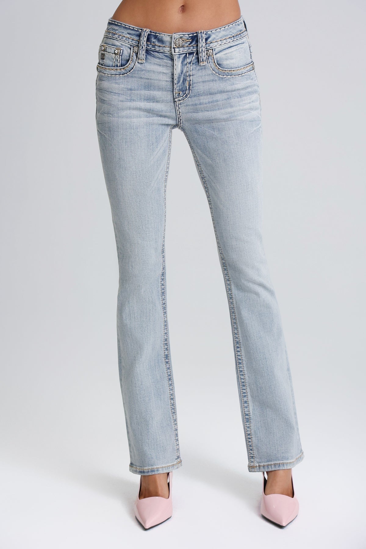 Anaya Stitched Bootcut Jeans