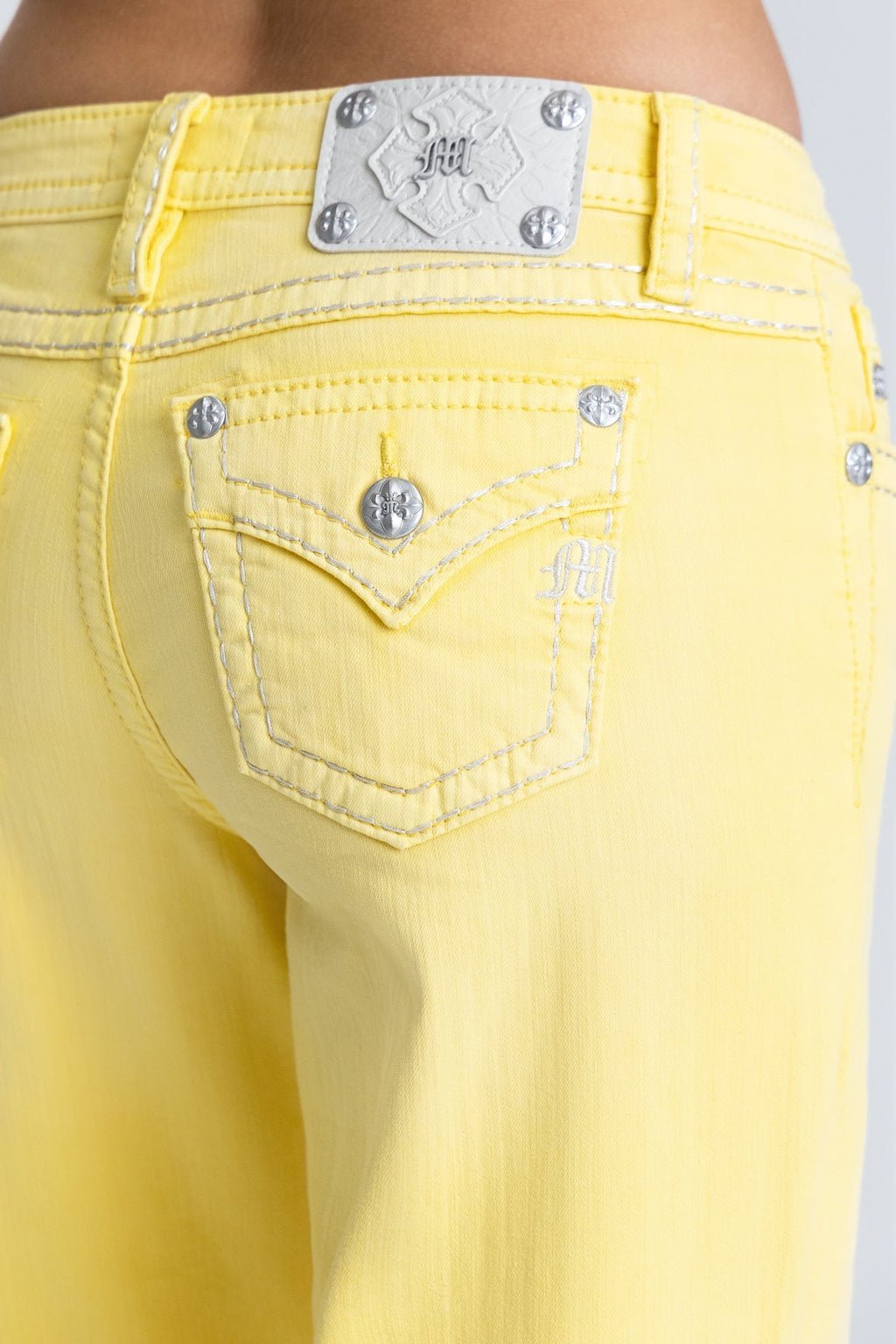 Circuit Stitched Wide Leg Jeans