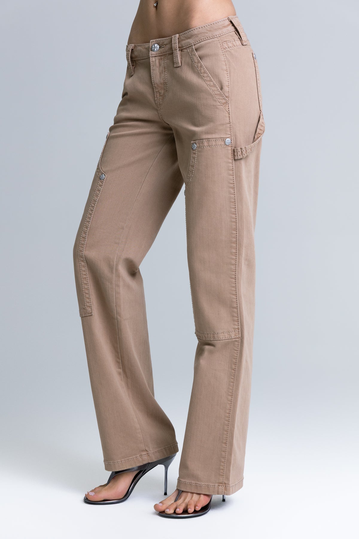 Cairo Low Rise Slim Wide Jeans