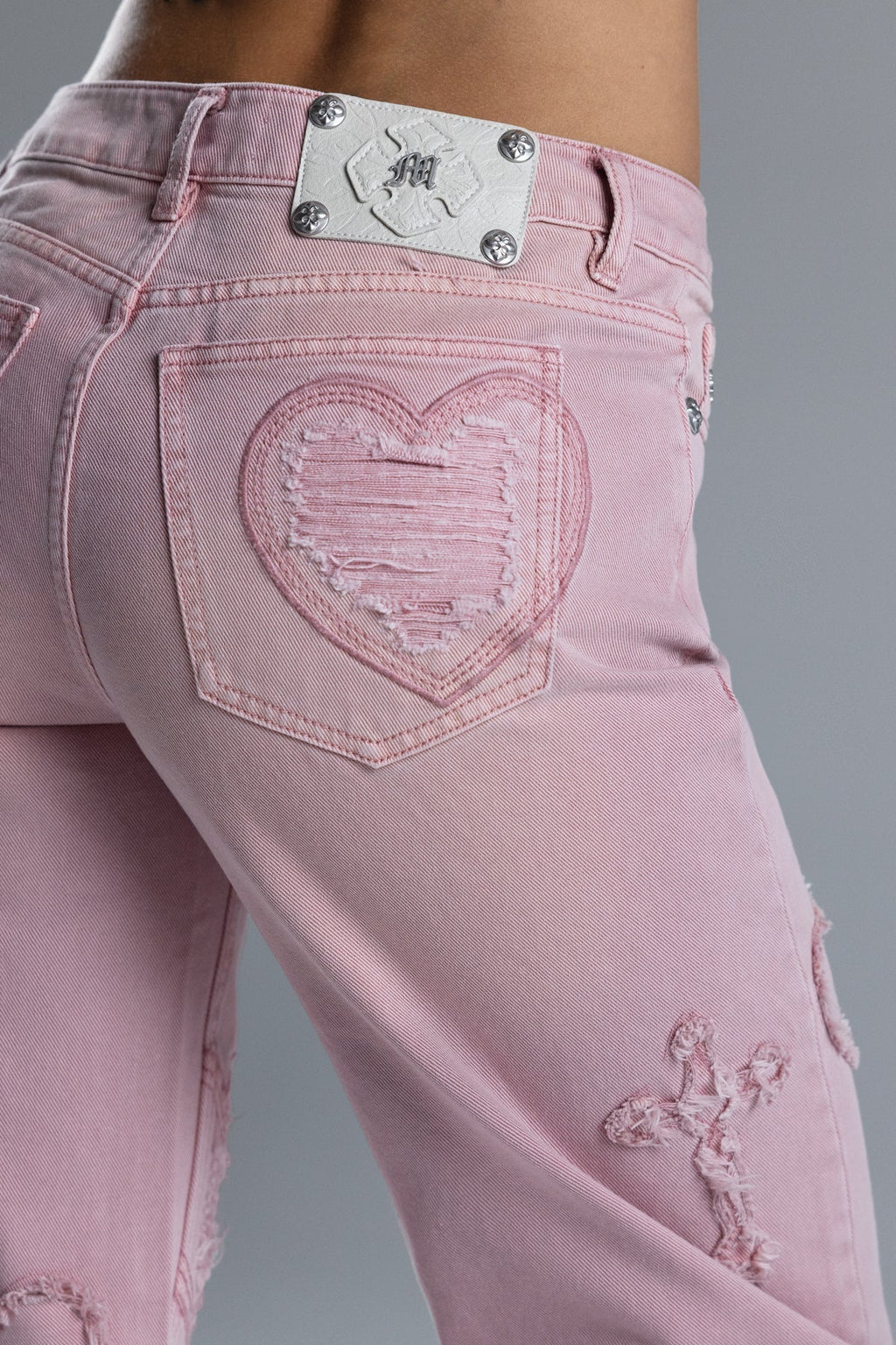 Aryanna Heart Cross Slim Wide