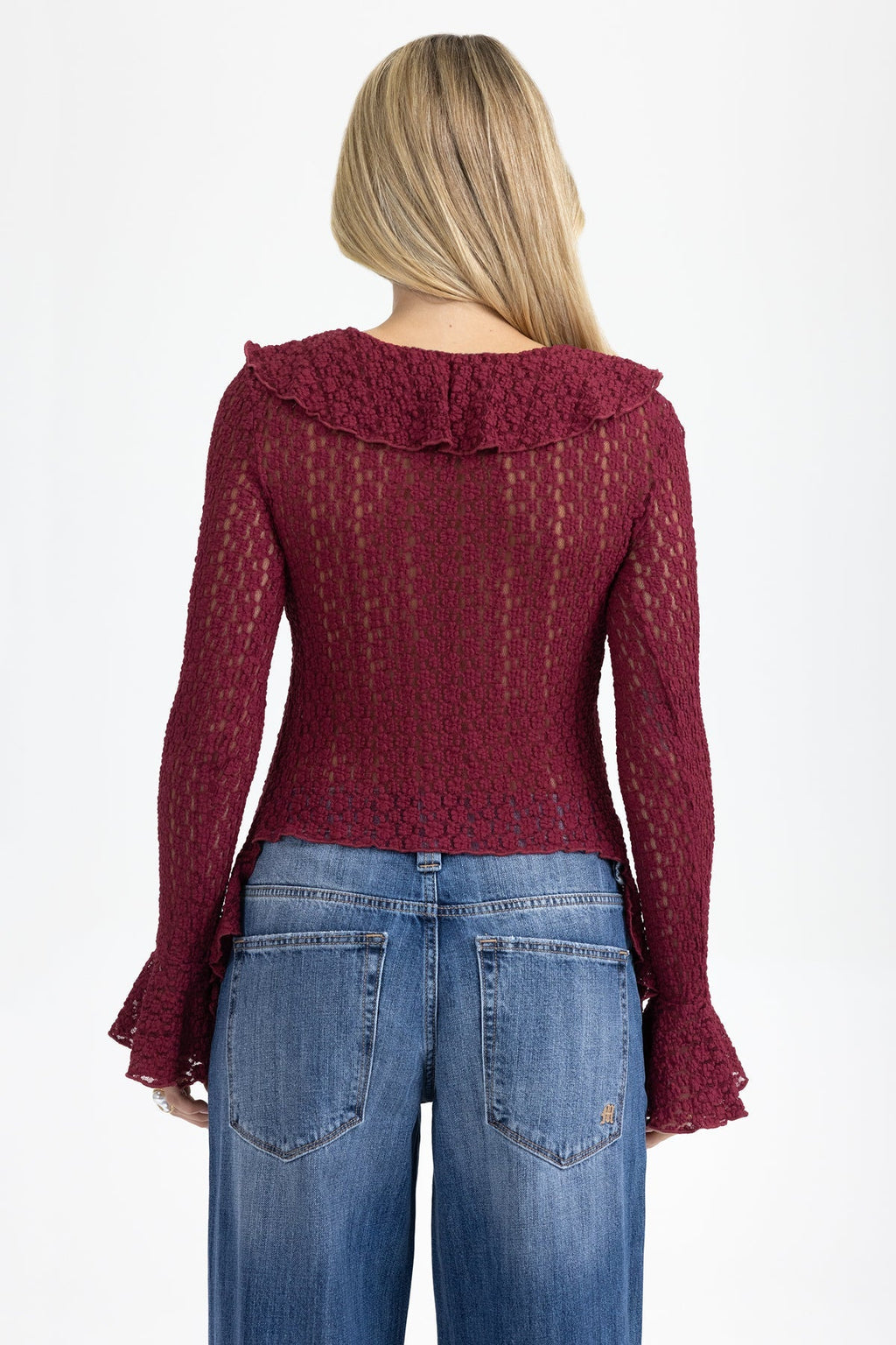 Emory Lace Ruffle Top
