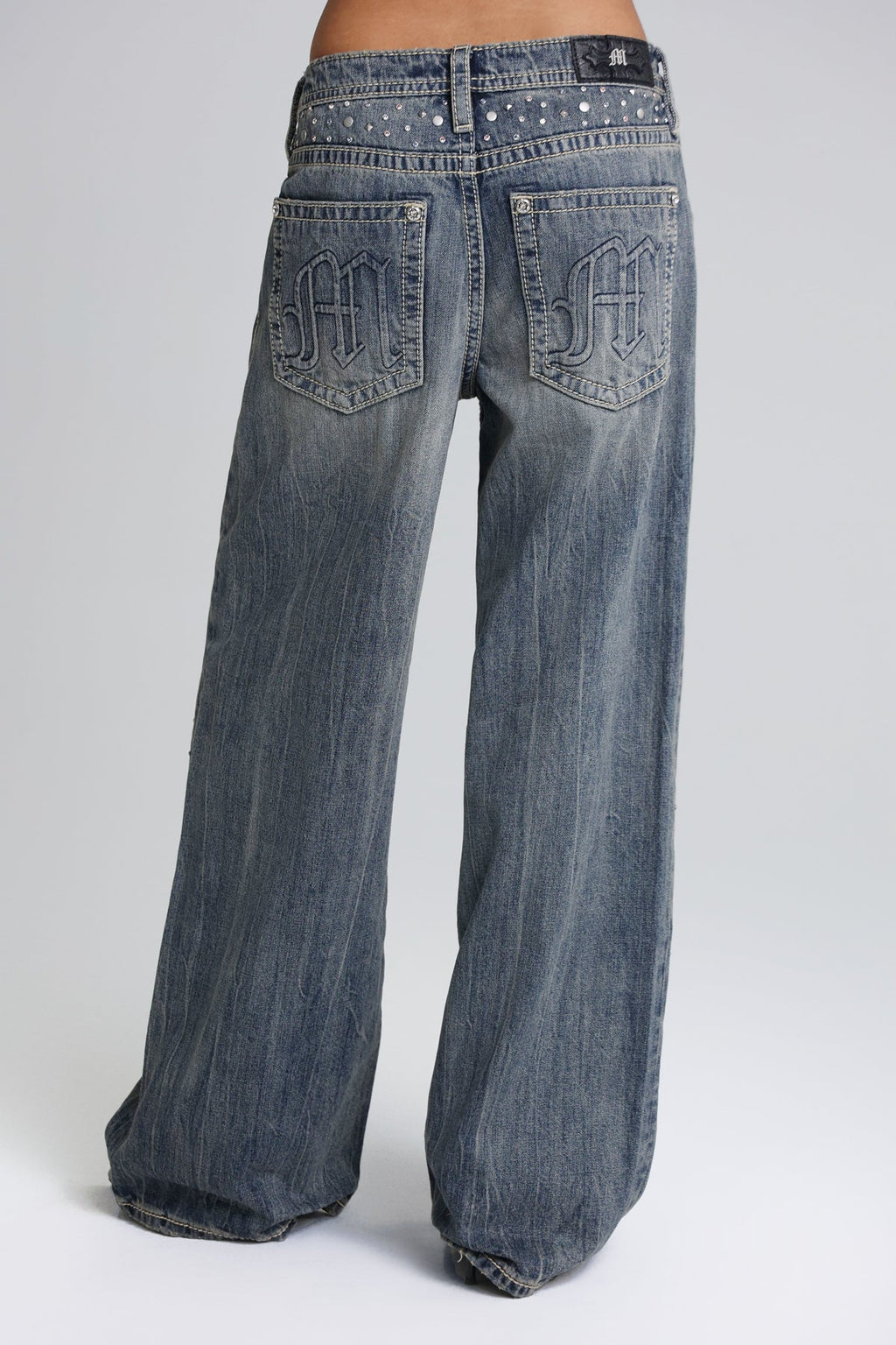 Harmony Studded Baggy Jeans