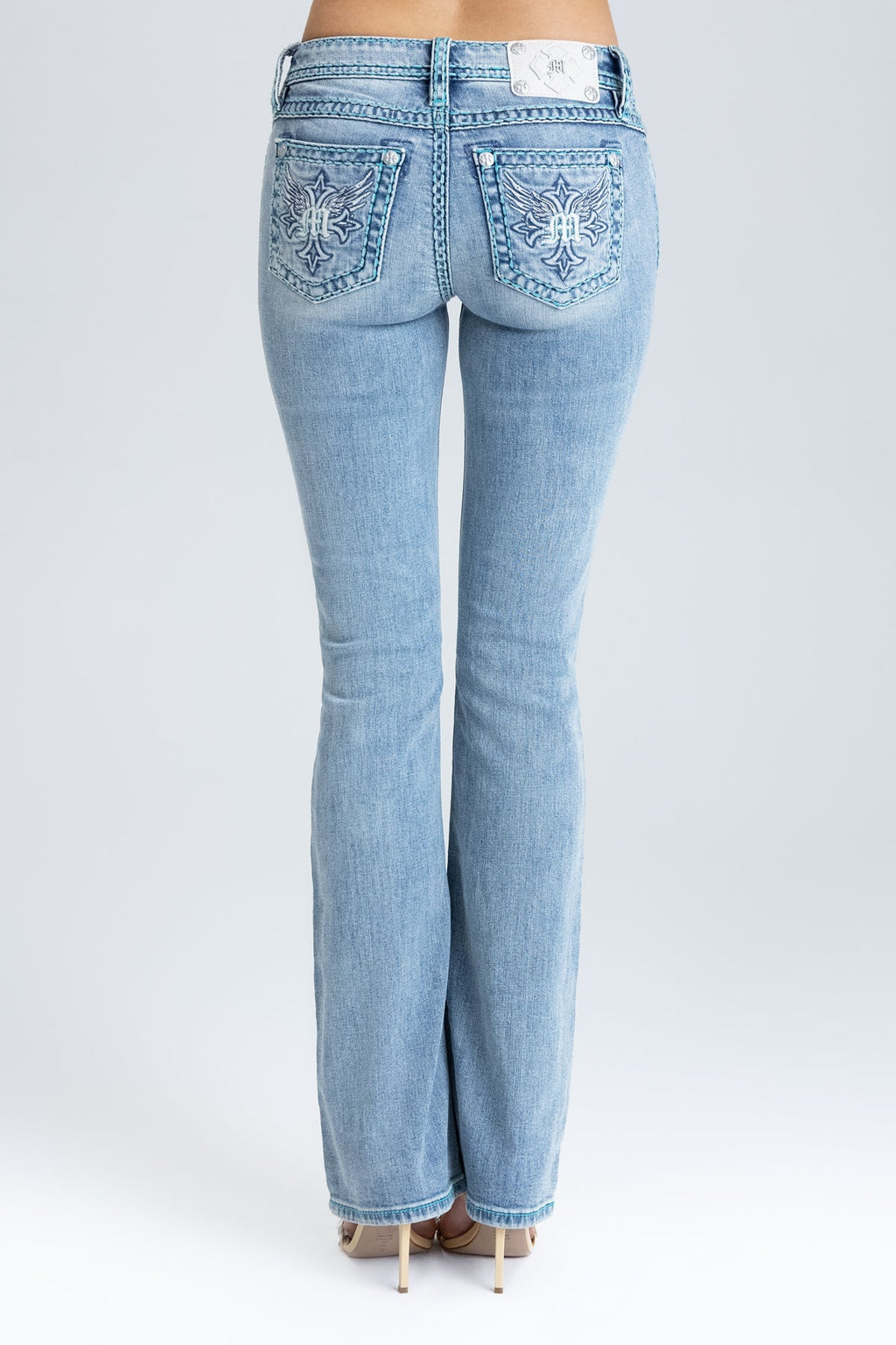 Piston Stitched Bootcut Jeans