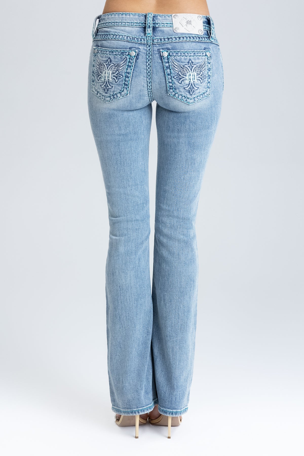 Piston Stitched Bootcut Jeans