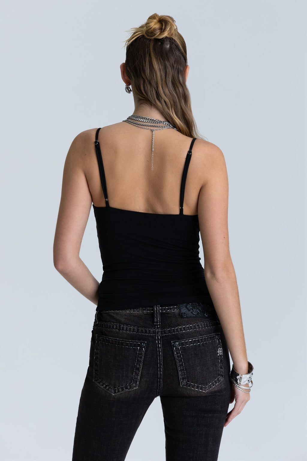 Beaded Draped Cowl Cami