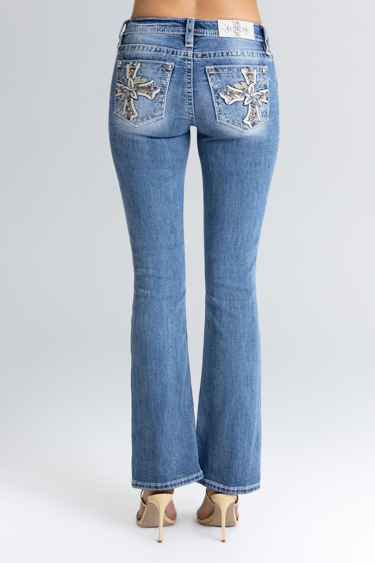 Elora Cross Bootcut Jeans