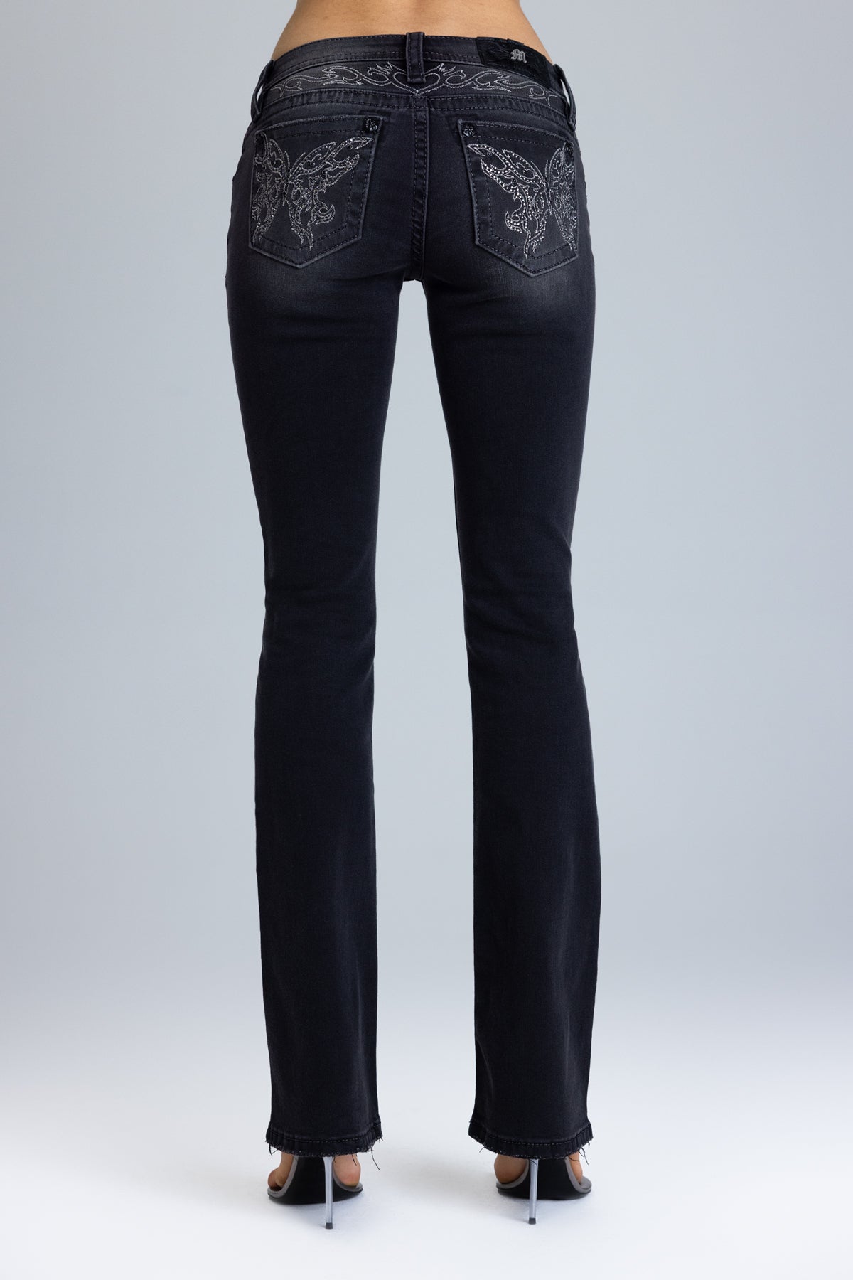 Risa Butterfly Low Rise Bootcut Jeans