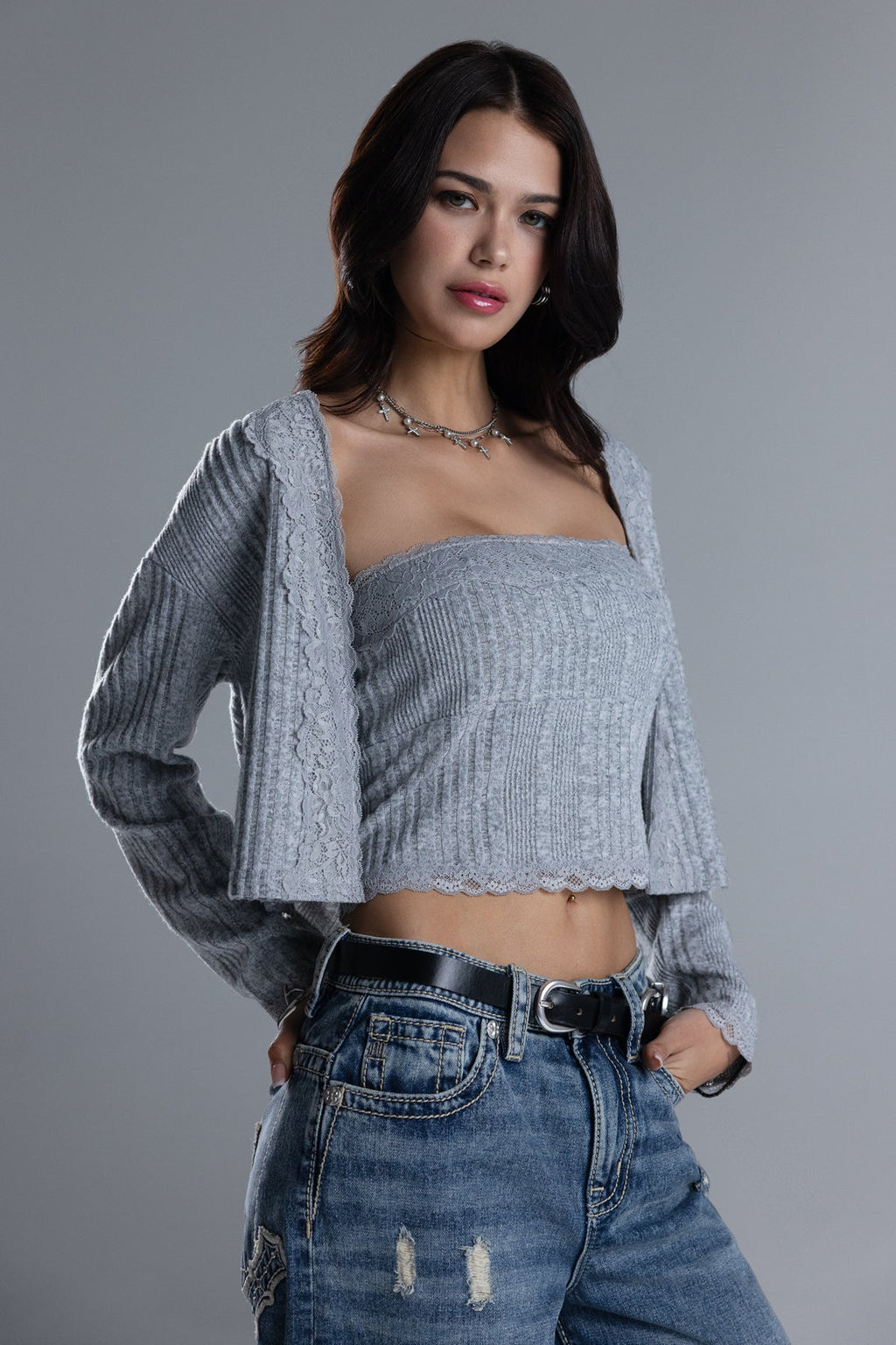 Mirza Cardigan Set
