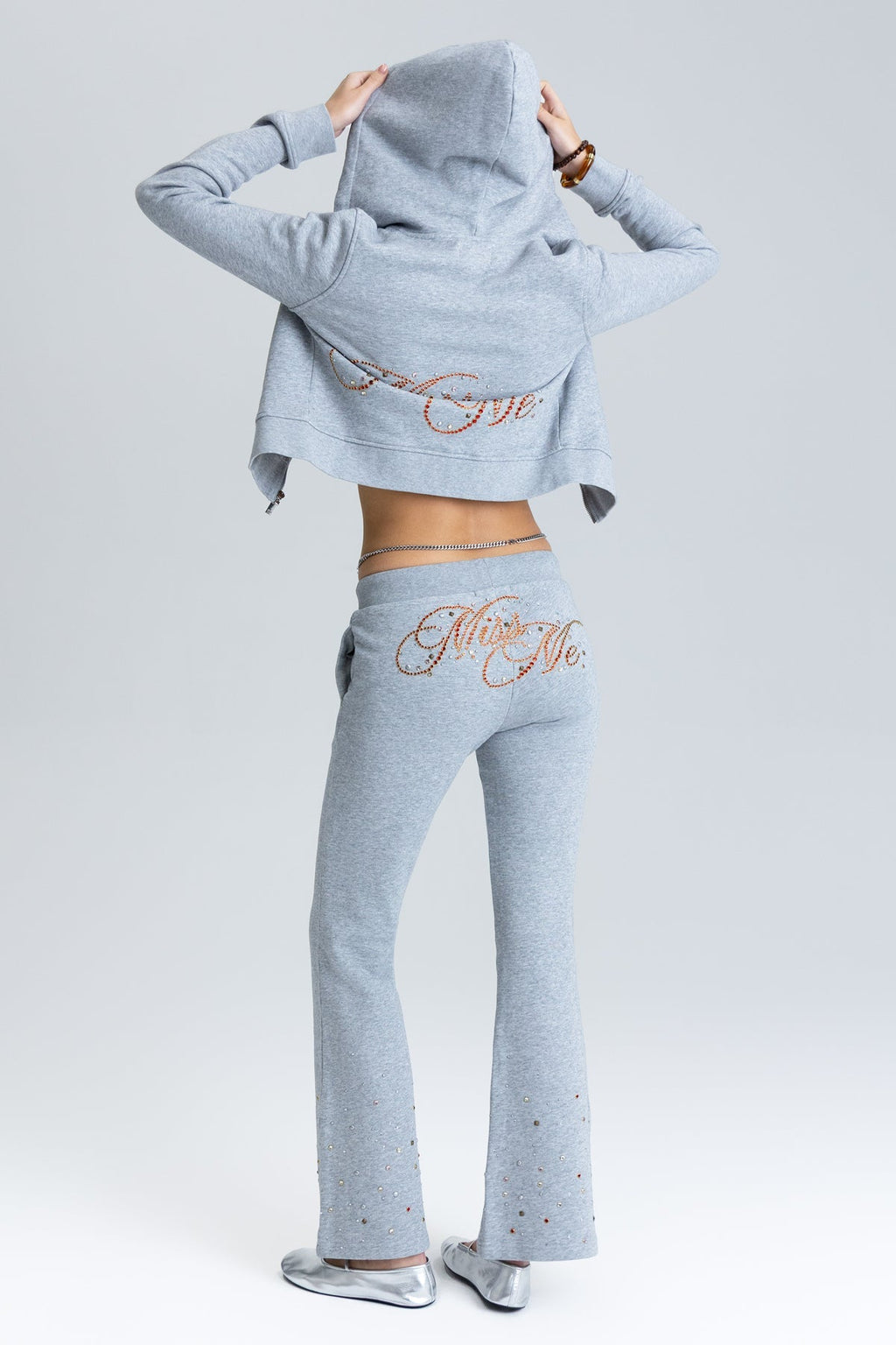 Strobe Rhinestone Sweatpants