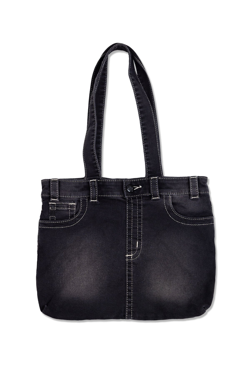 Denim Fleur De Lis Tote Bag
