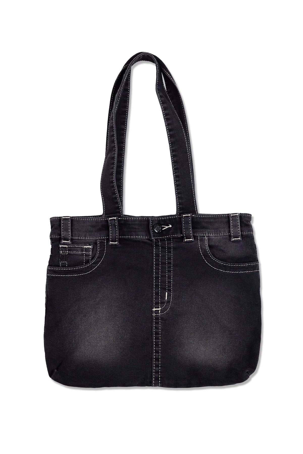 Denim Fleur De Lis Tote Bag