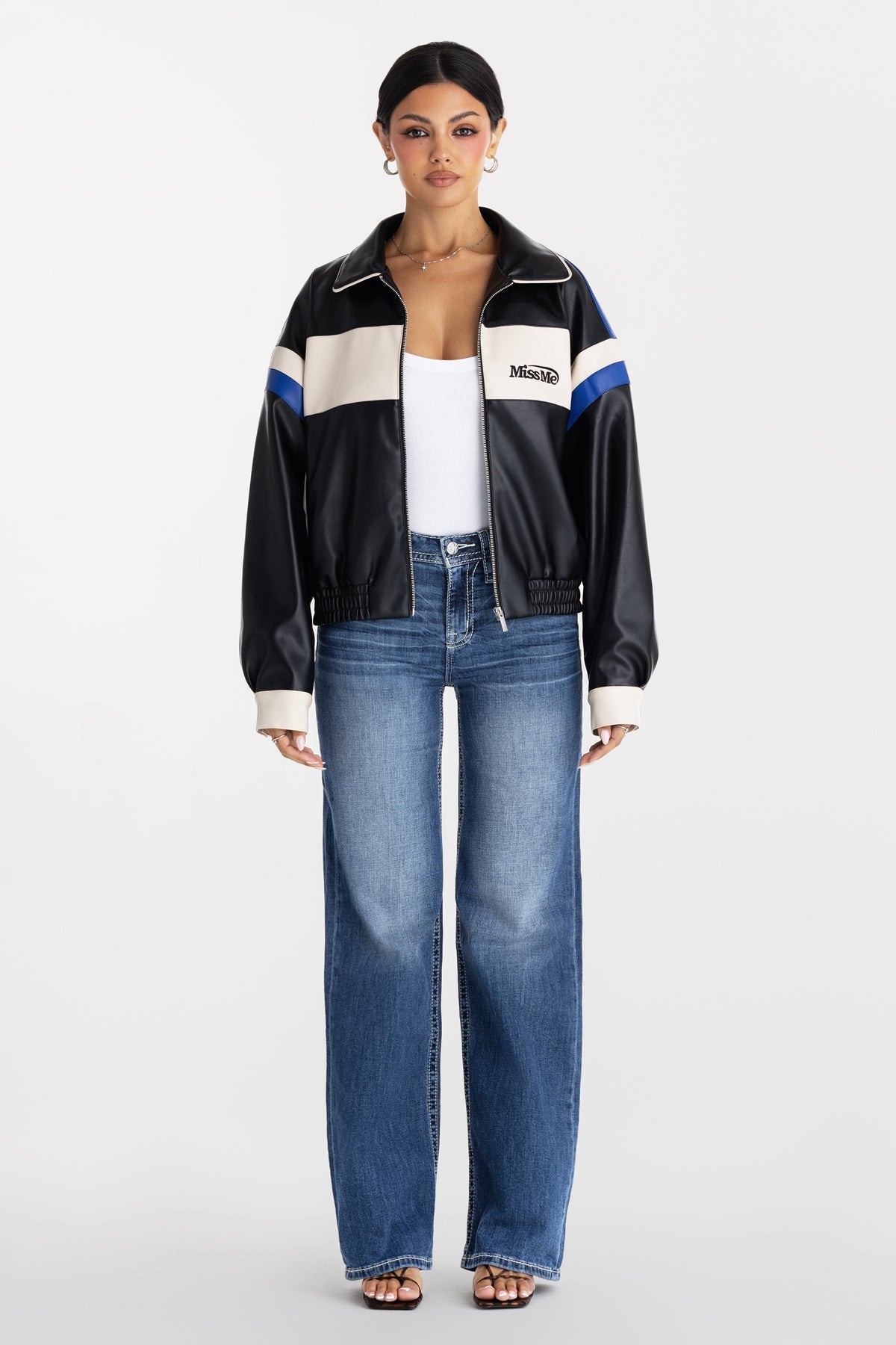 Blue Eclipse Leather Jacket