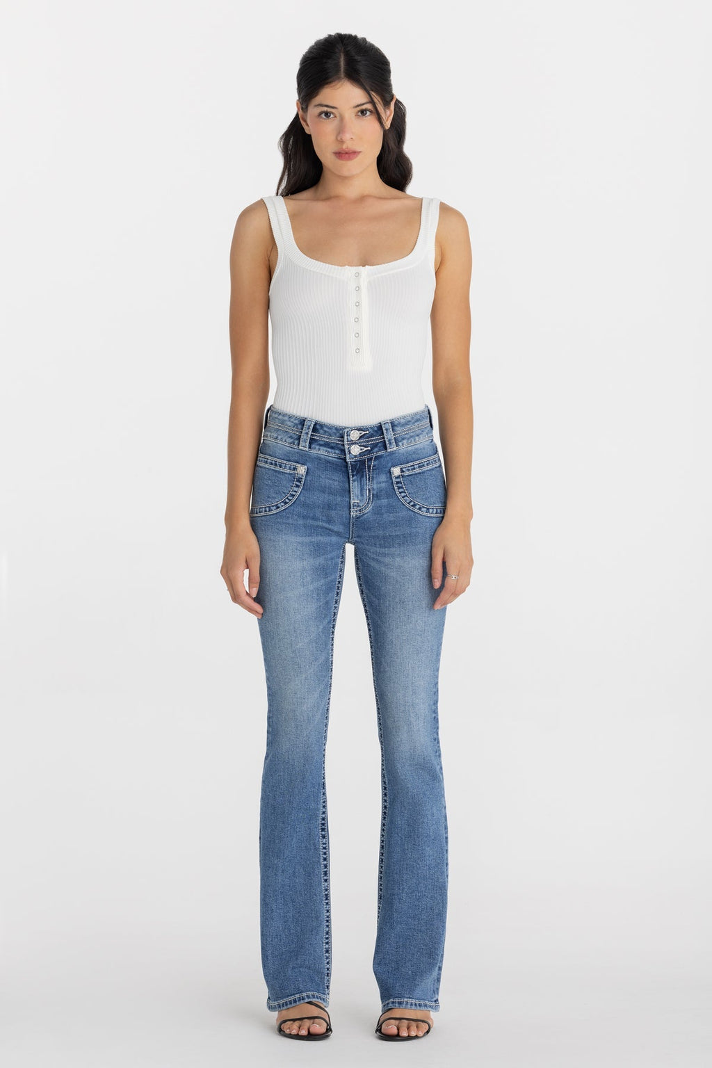 Jolene Double Waist Bootcut Jeans