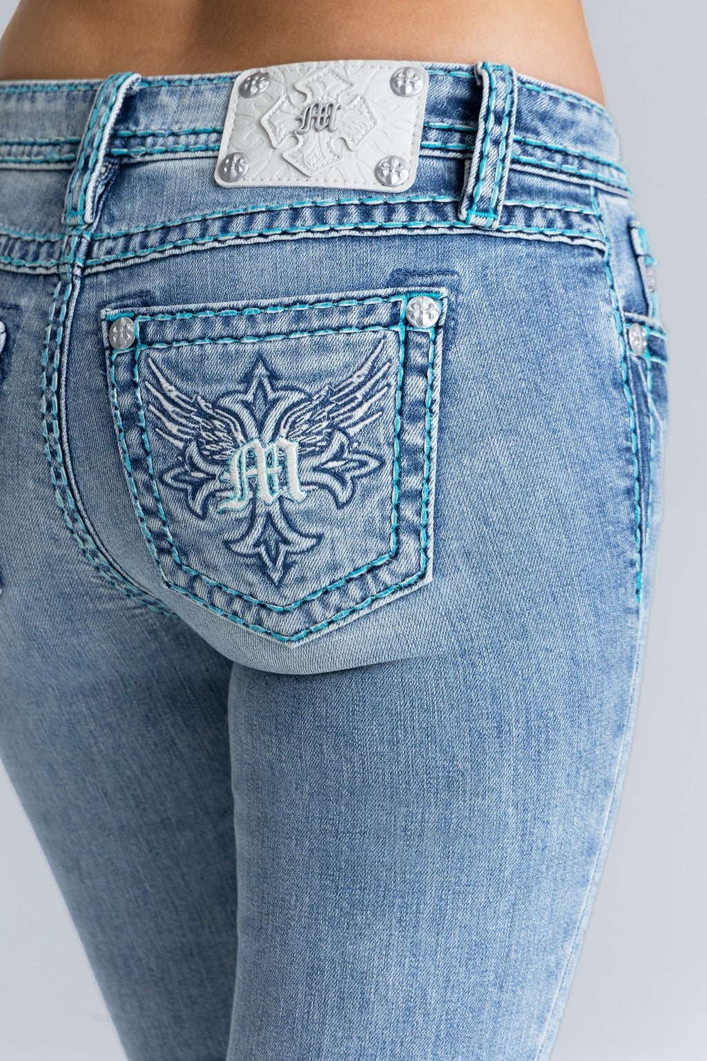 Piston Stitched Bootcut Jeans