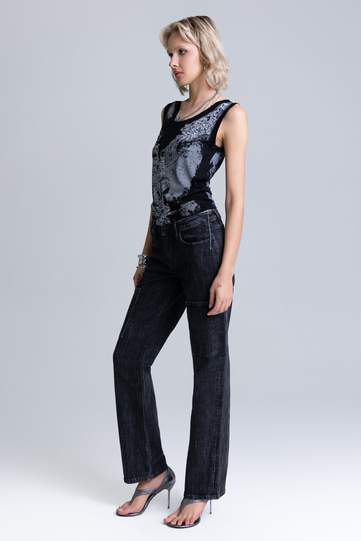 Chelle Low Rise Slim Wide Cargo