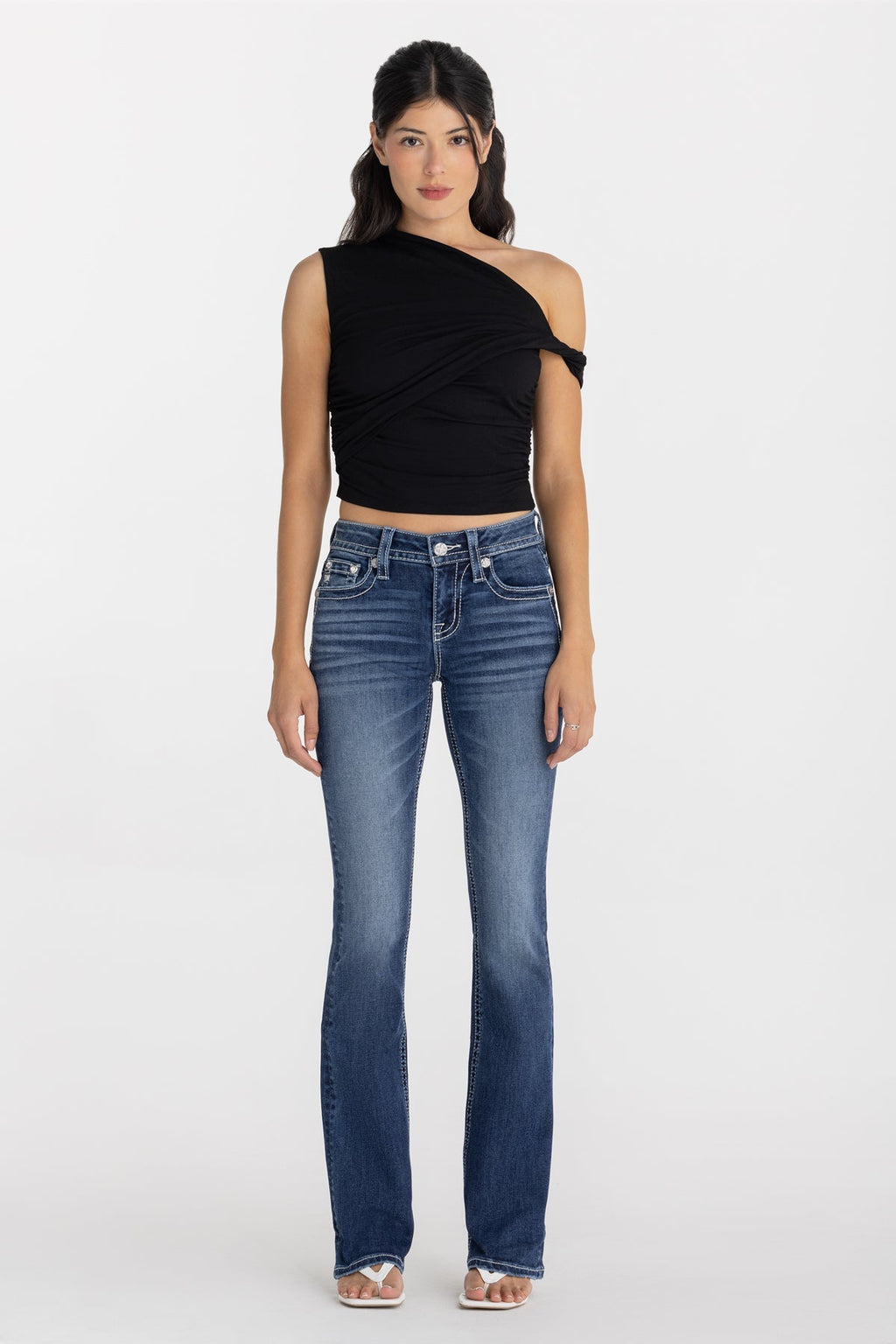 Glacé Bleu Bootcut Jeans