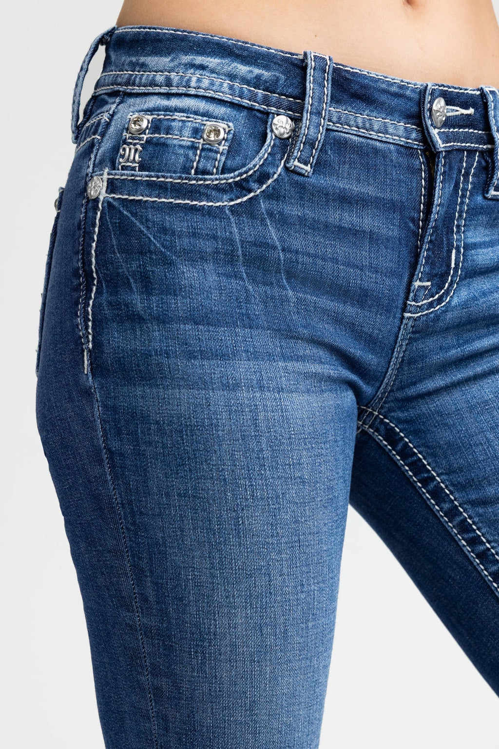 Kenna Cross Straight Jeans