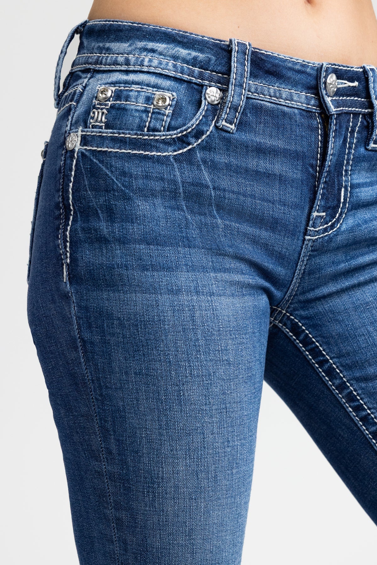 Kenna Cross Straight Jeans