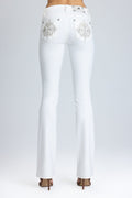 Adelaide Cross Low Rise Bootcut Jeans