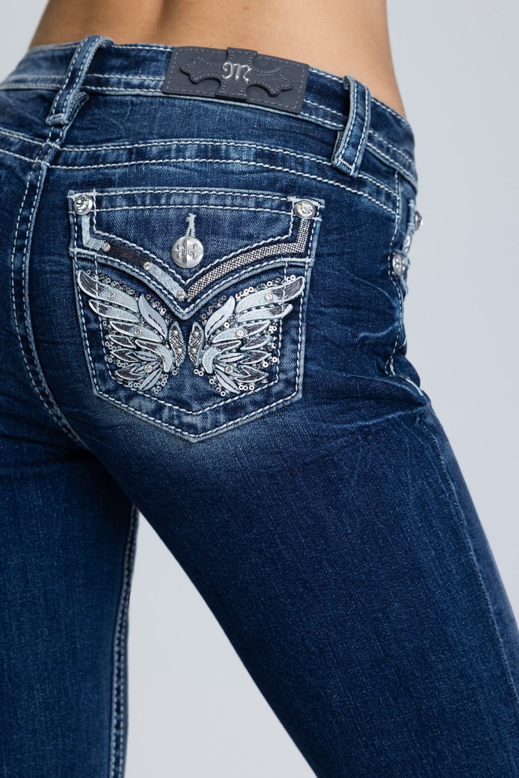 Riyon Wings Straight Jeans