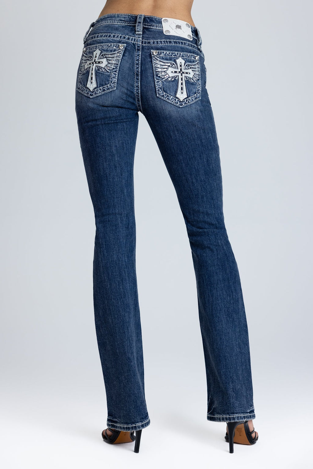 Angelisa Cross Bootcut Jeans