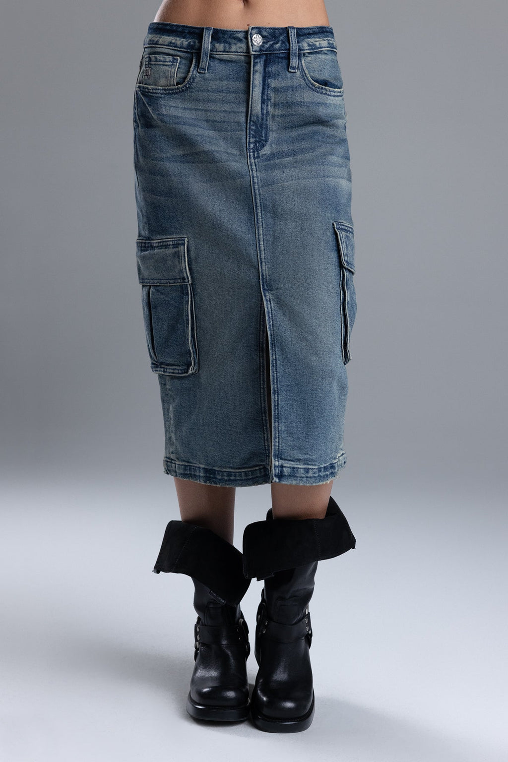 Karla Cargo Midi Skirt