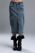 Karla Cargo Midi Skirt