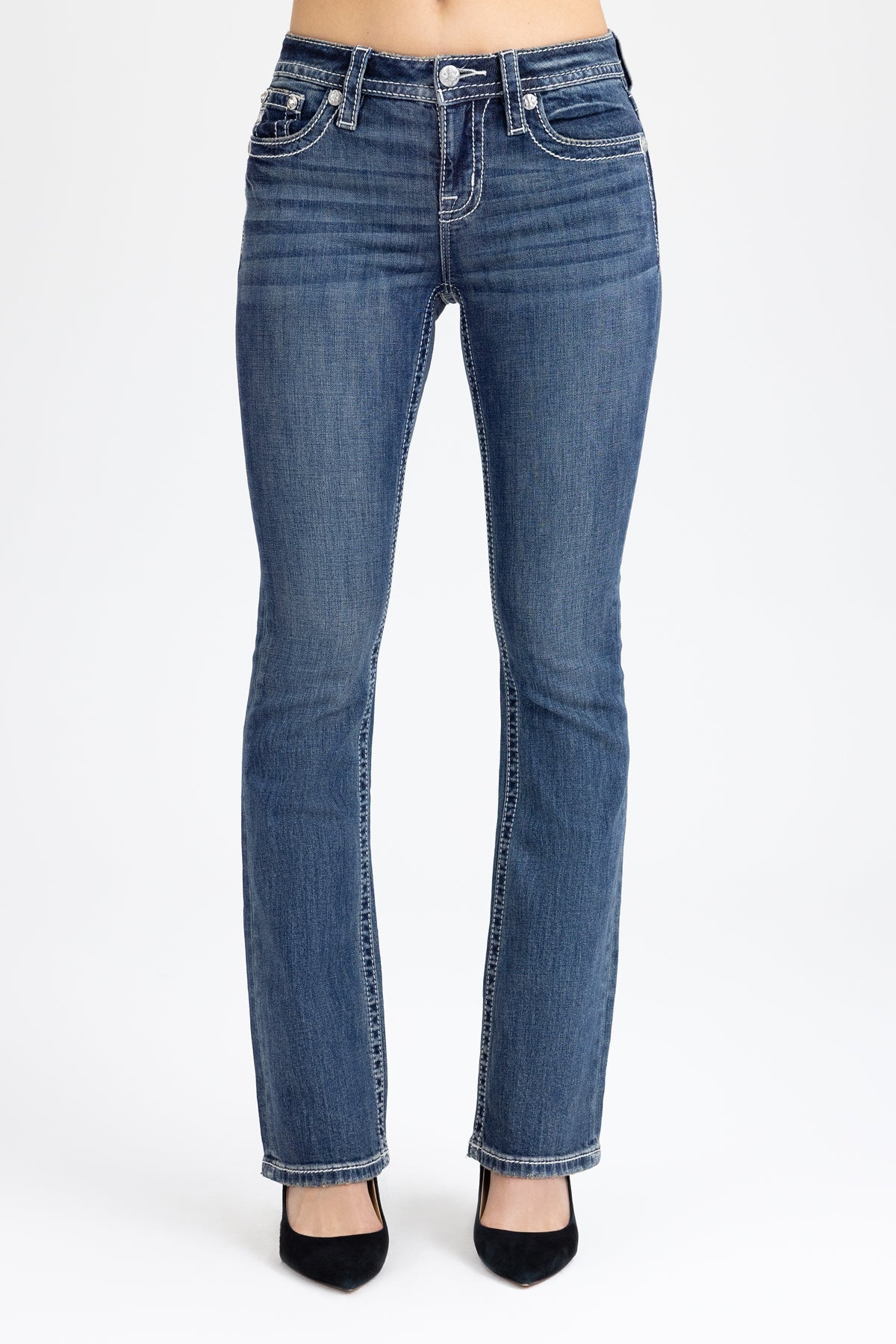 Nala Cross Bootcut Jeans