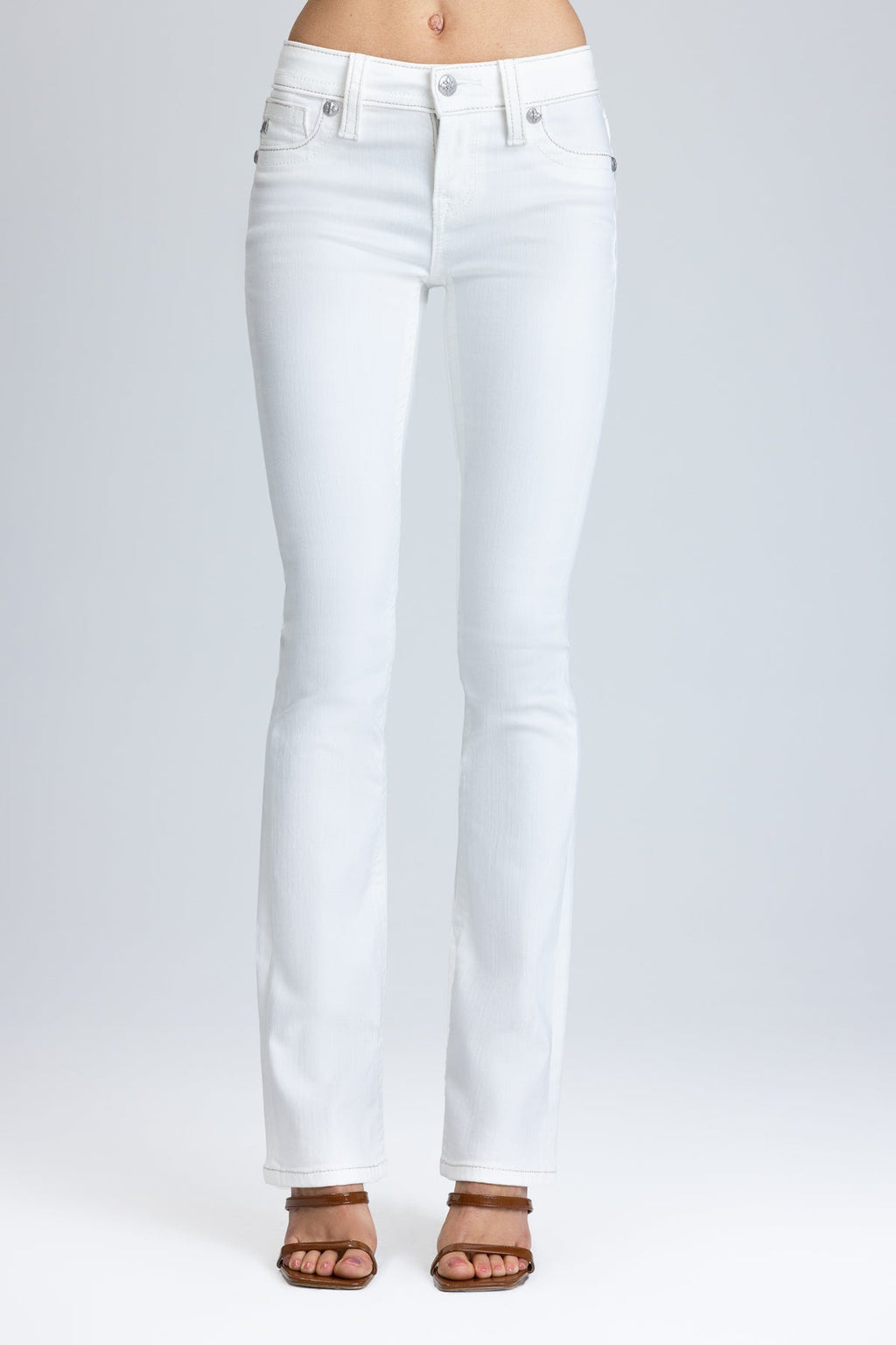 Adelaide Cross Low Rise Bootcut Jeans