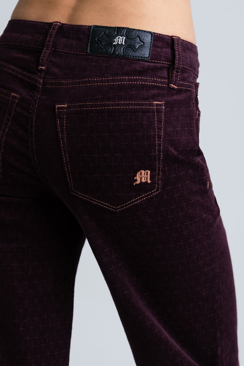 Ruby Velour Slim Wide