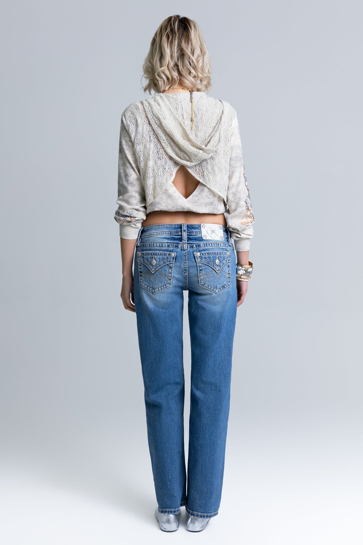 Mina M Low Rise Slim Wide