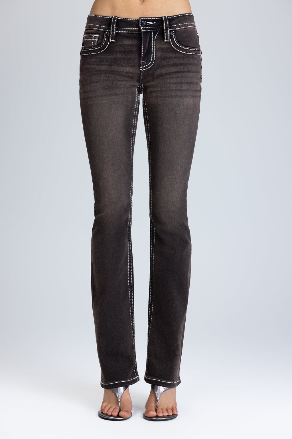 Sevryn Stitched Bootcut Jeans