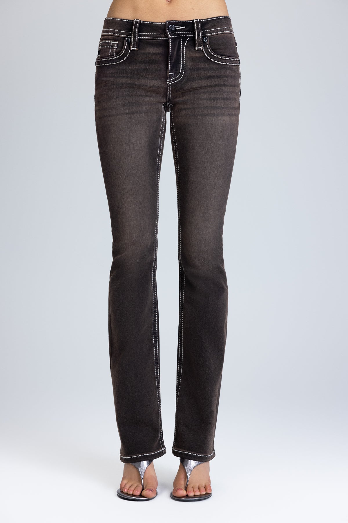 Sevryn Stitched Bootcut Jeans