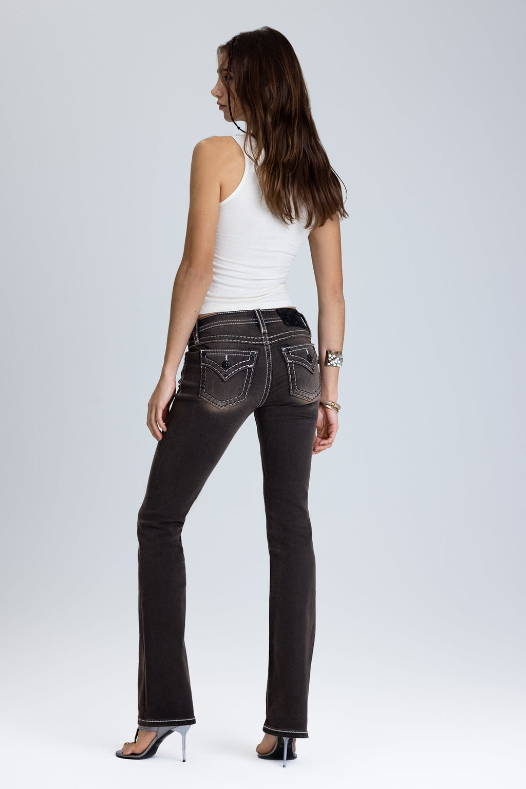 Sevryn Stitched Bootcut Jeans