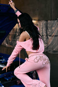Strobe Rhinestone Sweatpants