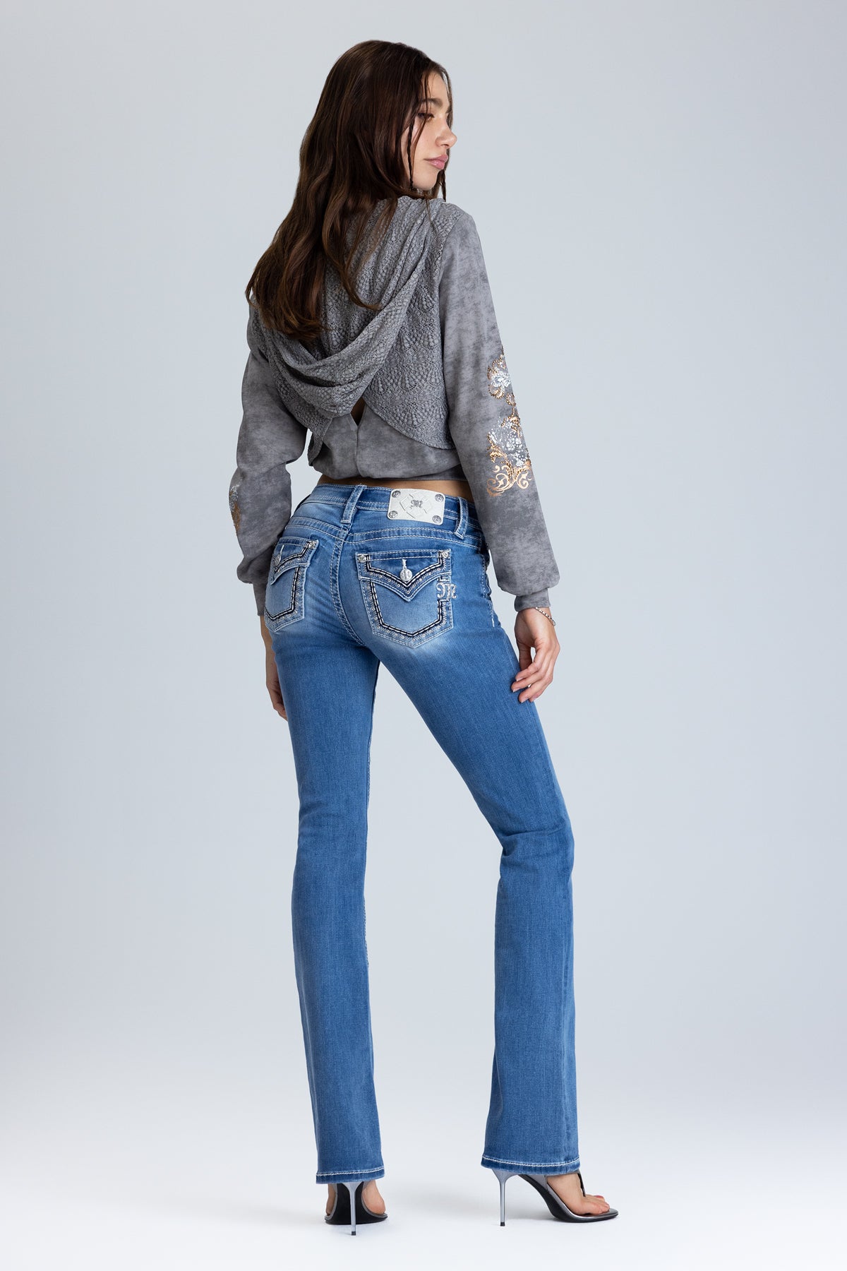 Araiza Stitched Bootcut Jeans