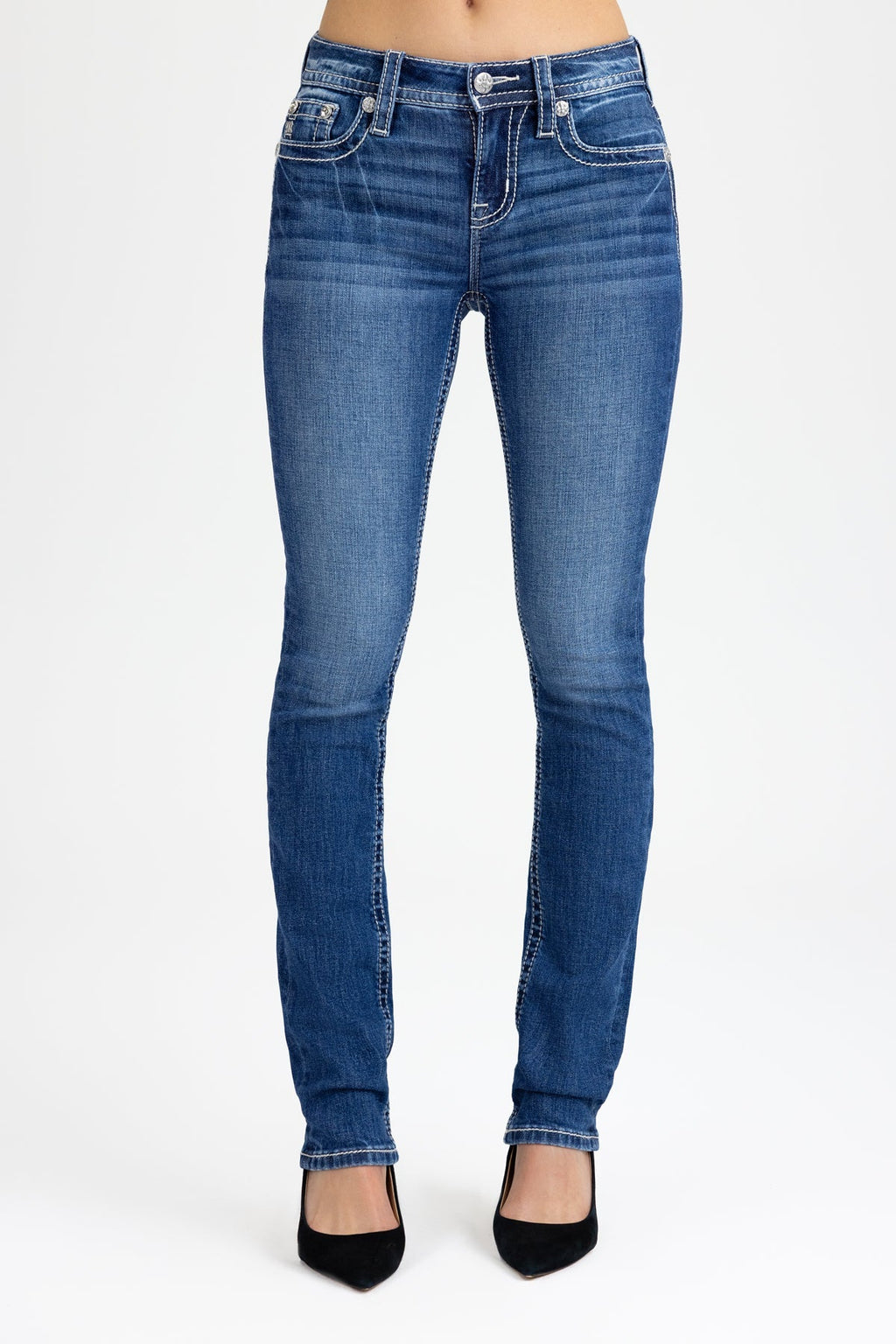 Kenna Cross Straight Jeans