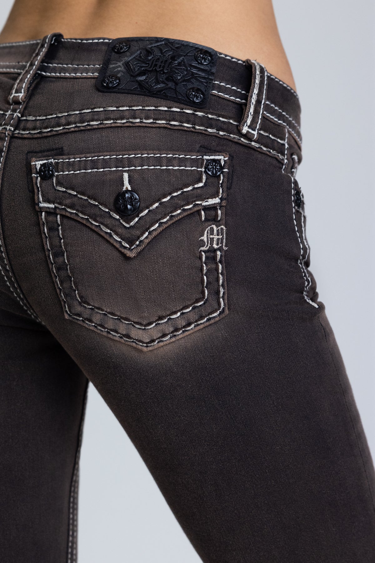 Sevryn Stitched Bootcut Jeans