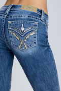 Avery Cross Stitch Bootcut Jeans