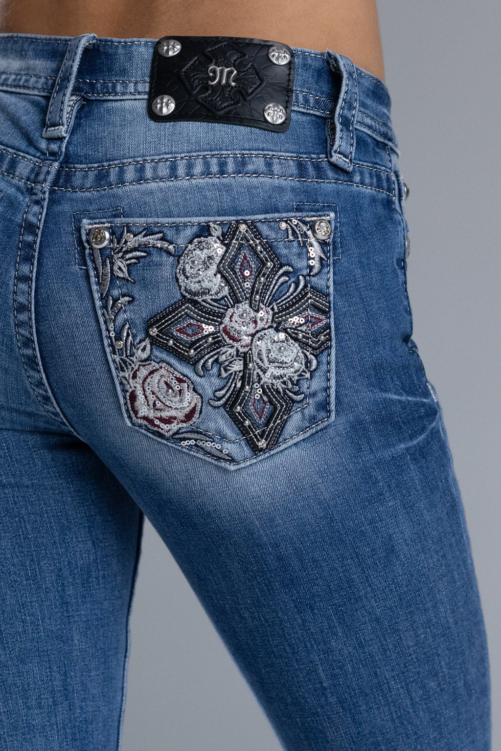 Ahmeira Cross Bootcut Jeans