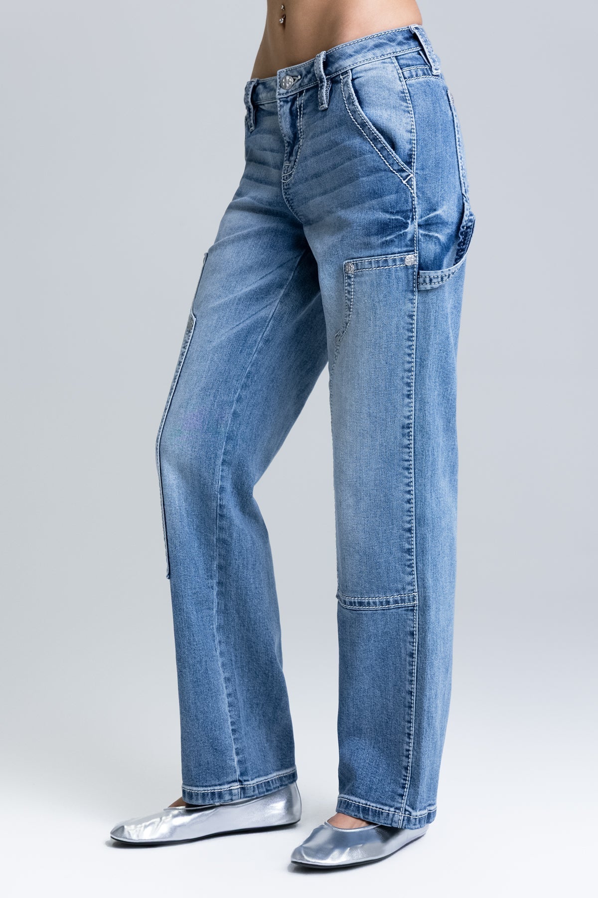 Heather Slim Wide Cargo